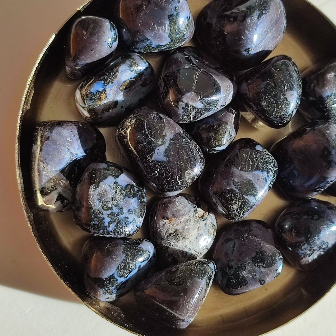 Gabbro Heilender Trommelstein | Gabbro Trommelstein | KLIOlogie