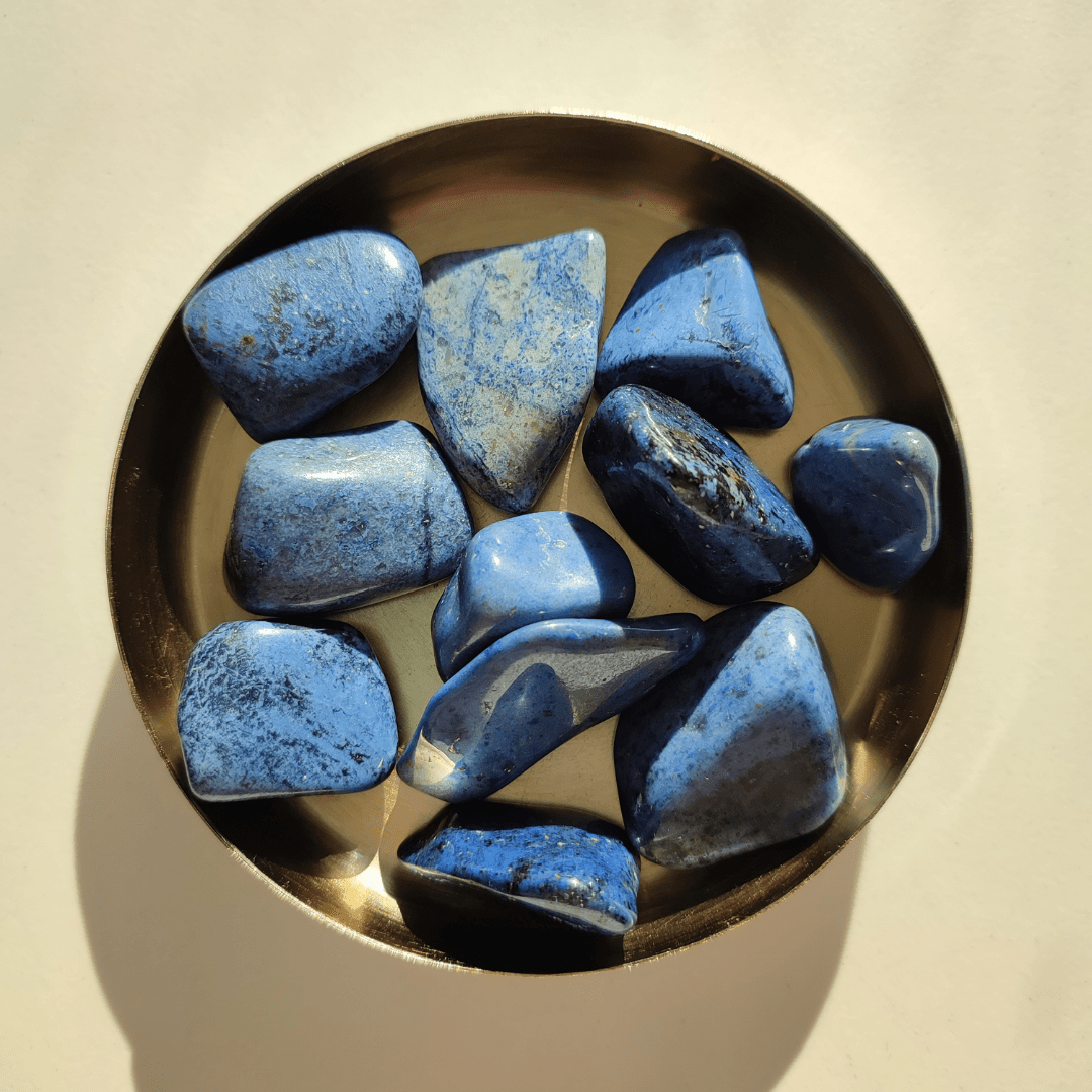 Dumortierit Trommelstein - KLIOlogie