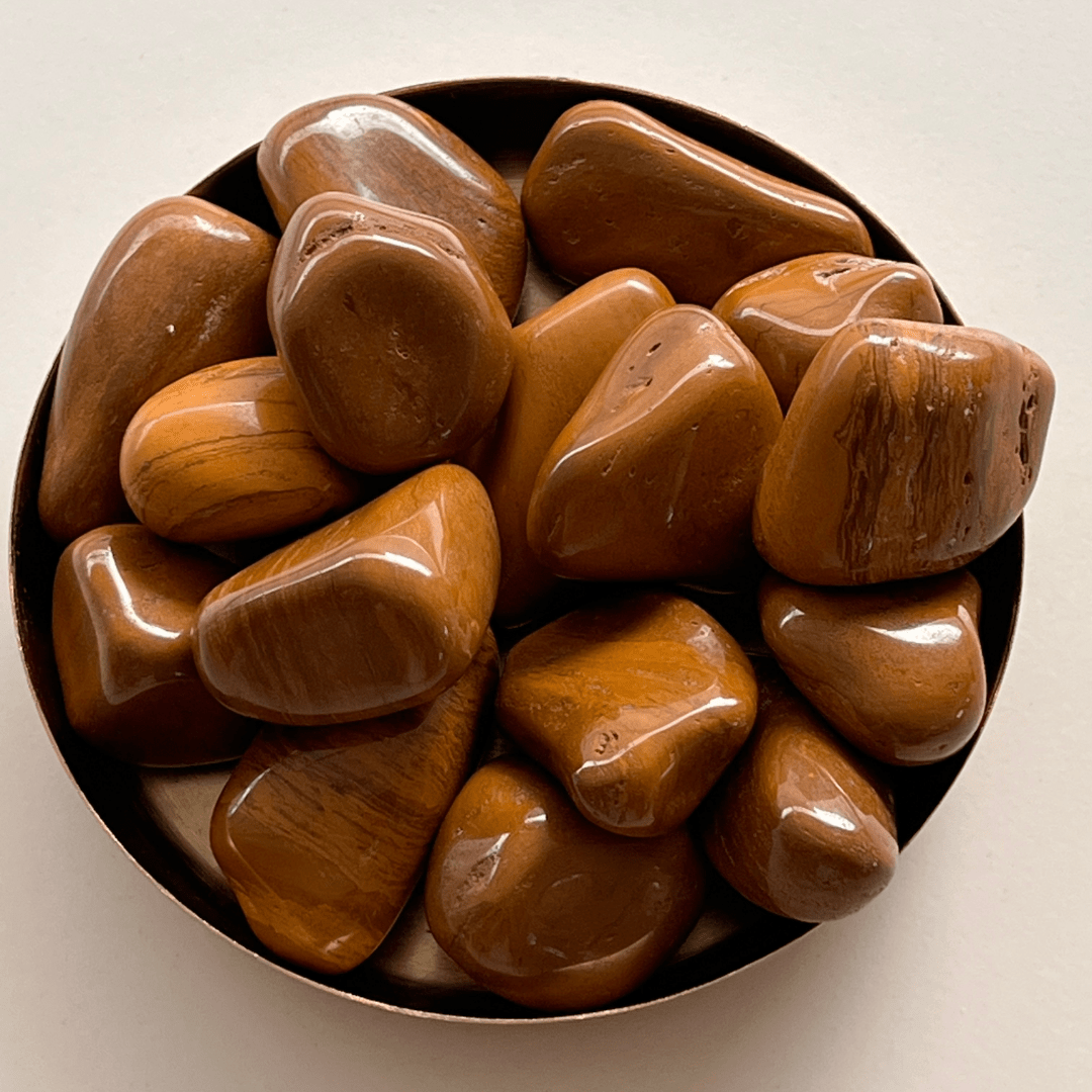 Gelber Jaspis Trommelstein - KLIOlogie