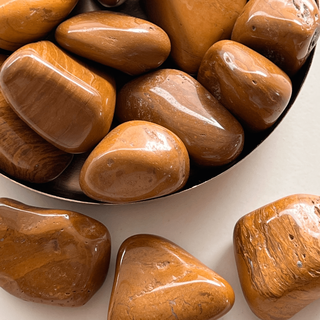 Gelber Jaspis Trommelstein - KLIOlogie