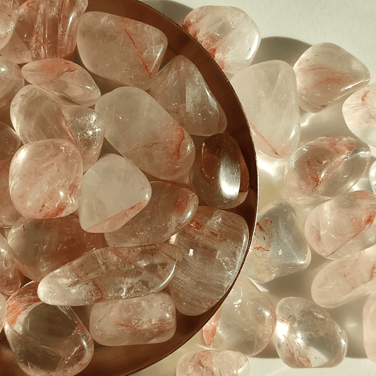 Hämatitquarz Trommelstein - KLIOlogie