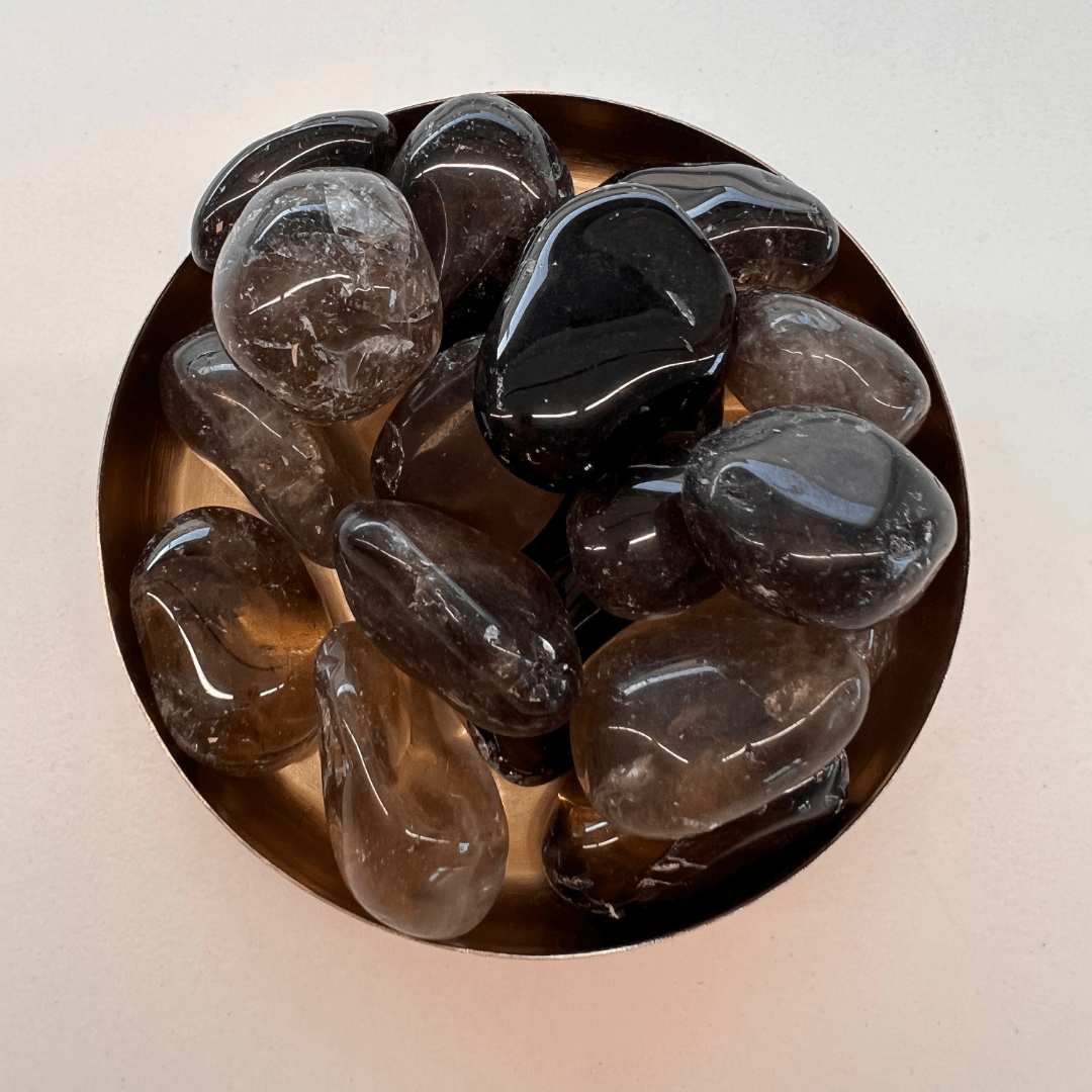 Rauchquarz Trommelsteine - KLIOlogie