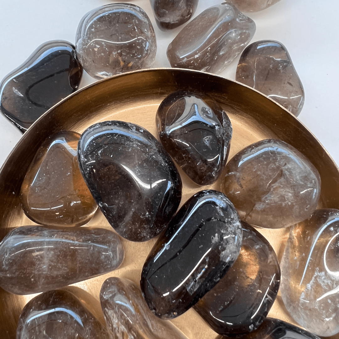 Rauchquarz Trommelsteine - KLIOlogie