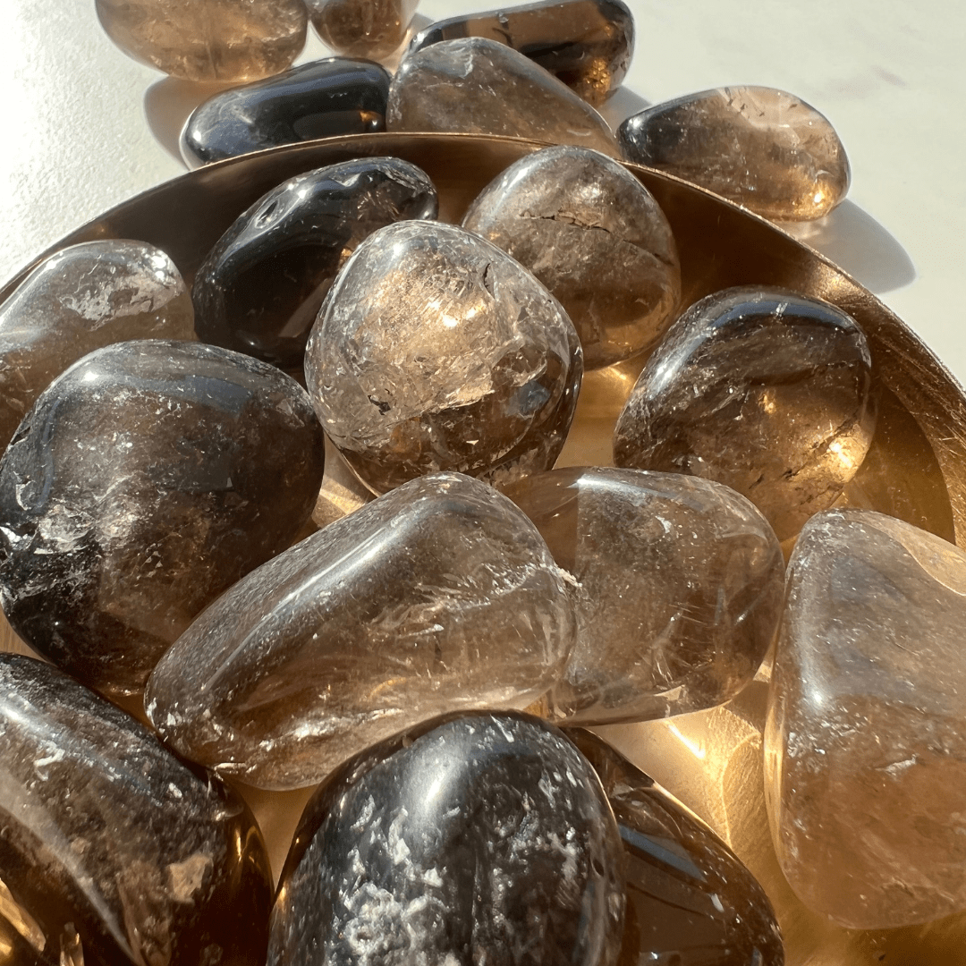 Rauchquarz Trommelsteine - KLIOlogie