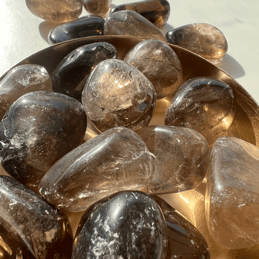 Rauchquarz Trommelsteine - KLIOlogie