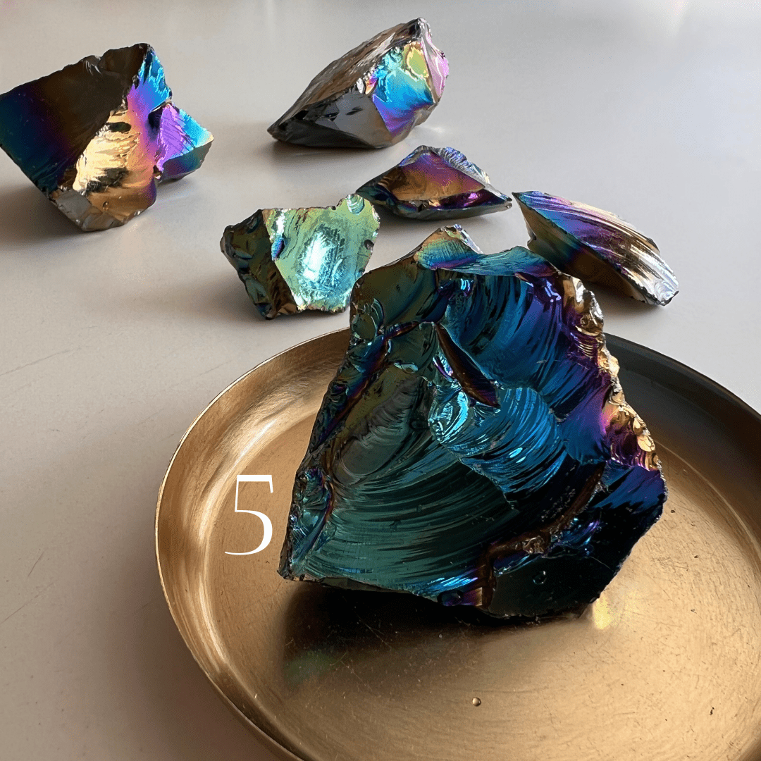 Regenbogen Aura Obsidian - KLIOlogie