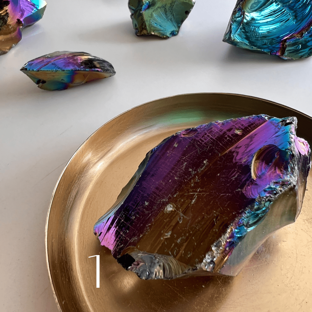 Regenbogen Aura Obsidian - KLIOlogie