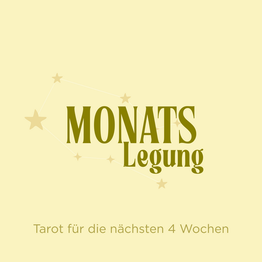 📆 Monatslegung – Tarot für die nächsten 4 Wochen