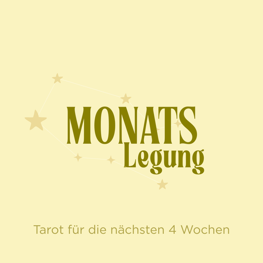 📆 Monatslegung – Tarot für die nächsten 4 Wochen - KLIOlogie
