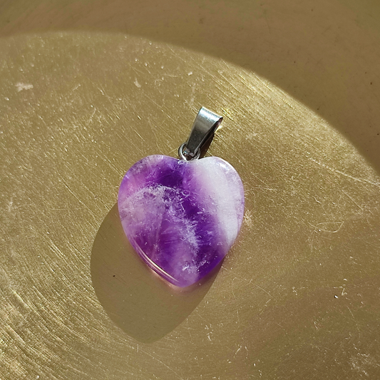 Amethyst Anhänger Herzform | KLIOlogie