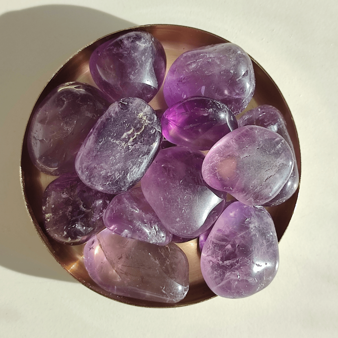 Amethyst Trommelstein - KLIOlogie