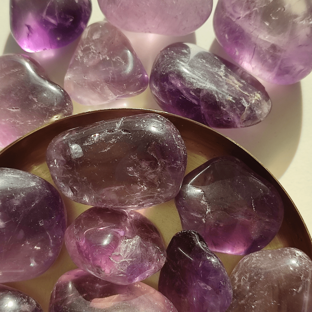Amethyst Trommelstein - KLIOlogie