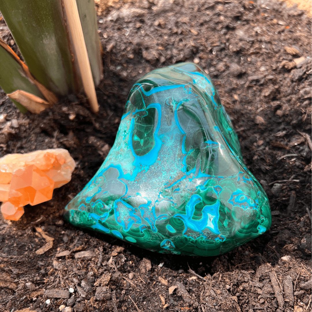 Azurit - Malachit Einzelstück - KLIOlogie