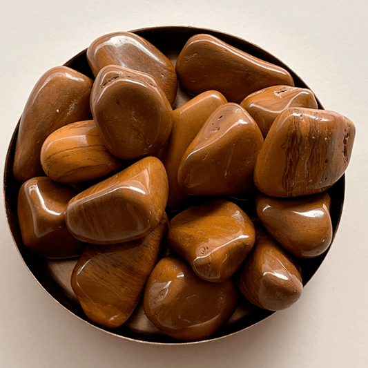 Gelber Jaspis Trommelstein - KLIOlogie