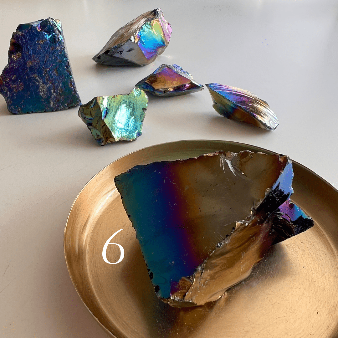 Regenbogen Aura Obsidian - KLIOlogie