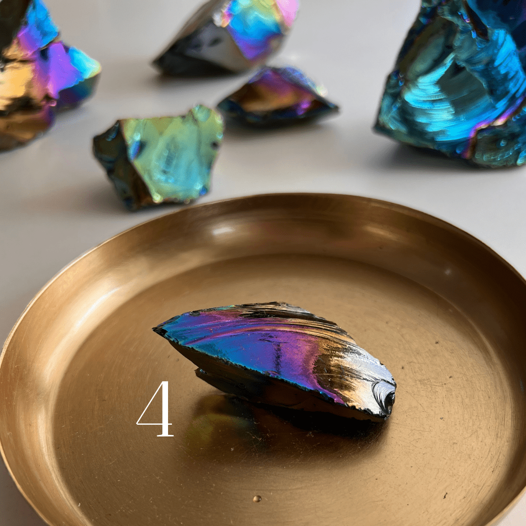 Regenbogen Aura Obsidian - KLIOlogie
