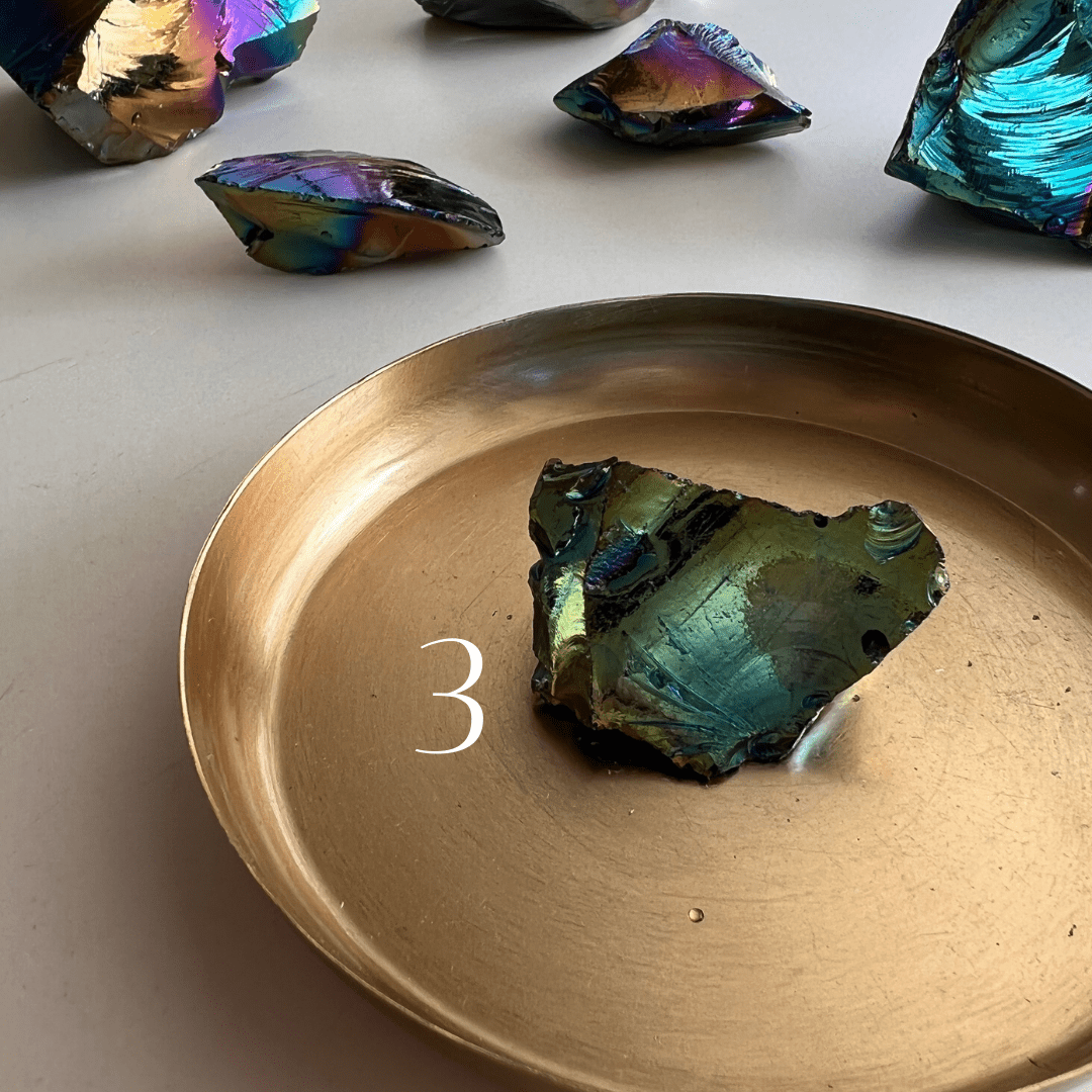Regenbogen Aura Obsidian - KLIOlogie