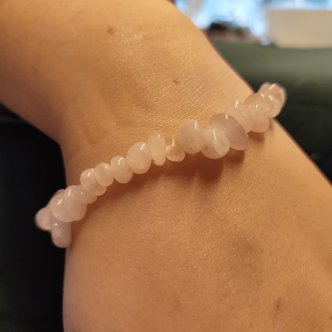 Rosenquarz Armband mit Verschluss - KLIOlogie
