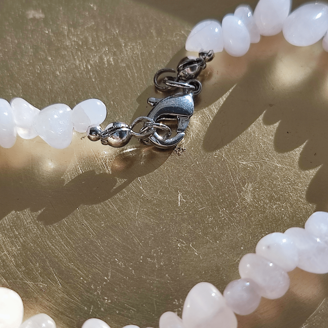 Rosenquarz Armband mit Verschluss - KLIOlogie